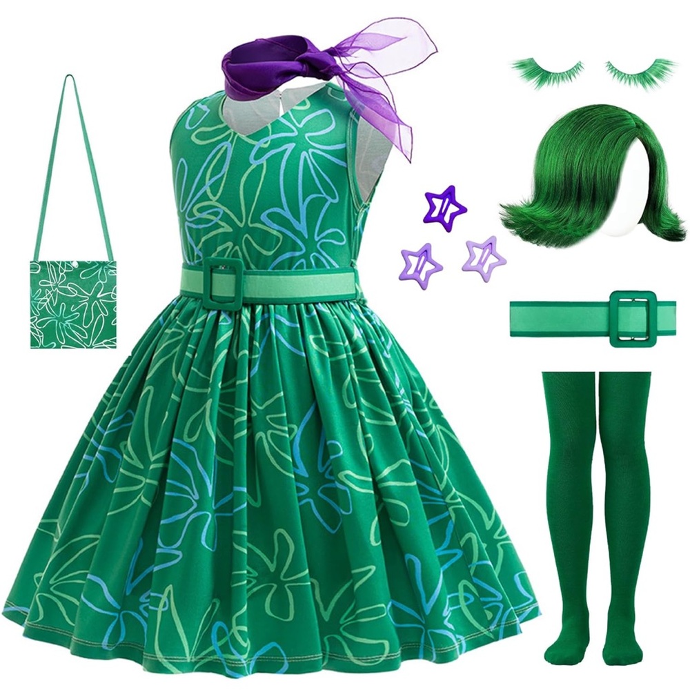 Disgust Inside Out Kids Costume